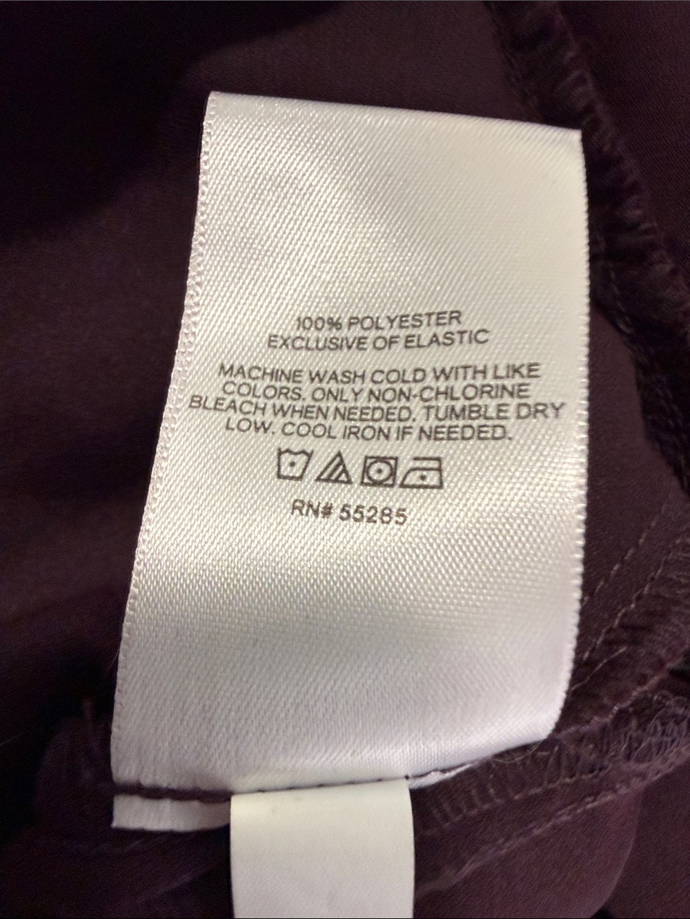 Express Women's Plum V-Neck Long Sleeve Top. Medium. NEW - Picture 5 of 7
